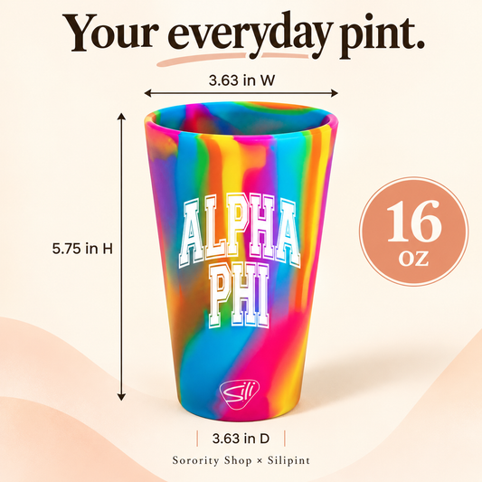 Sorority Shop x Silipint Alpha Phi 16oz Silicone Cup