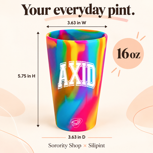 Sorority Shop x Silipint Alpha Xi Delta 16oz Silicone Cup
