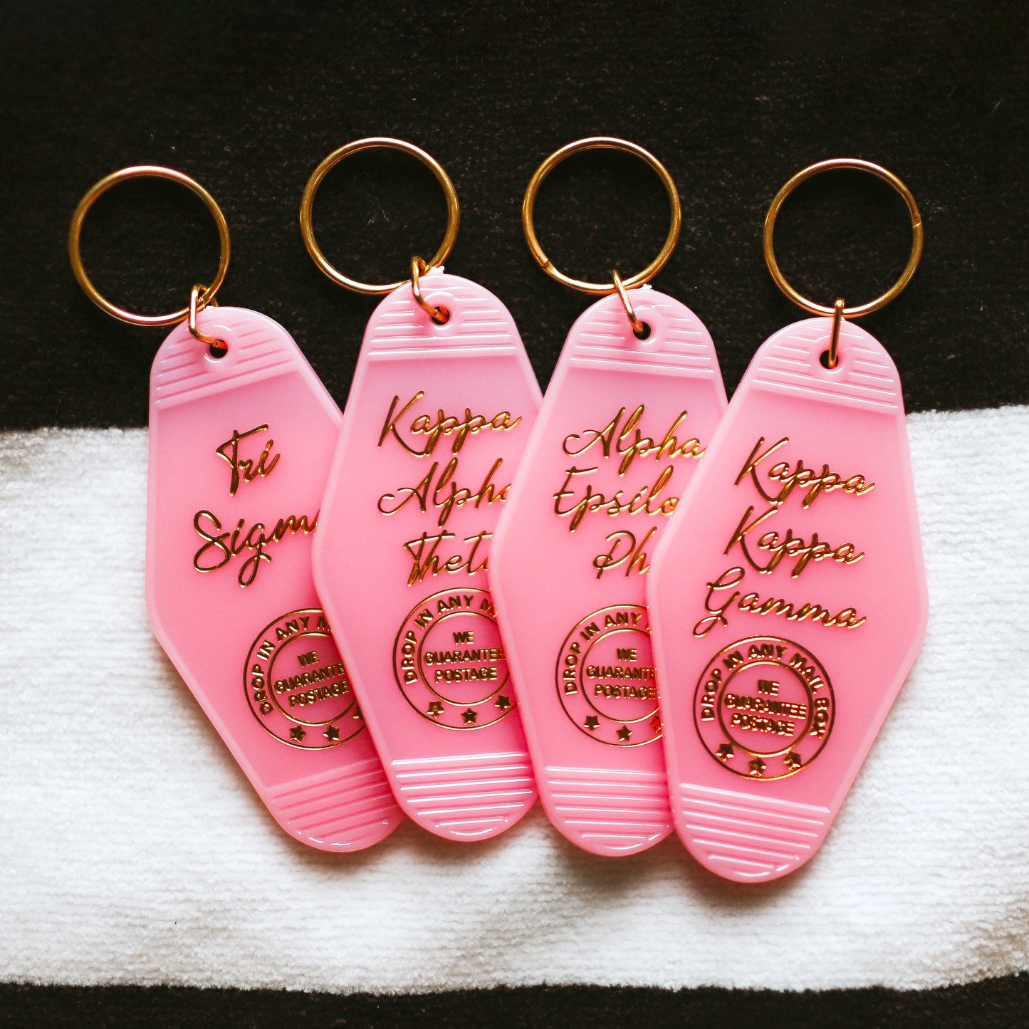Gamma Phi Beta Motel Keychain