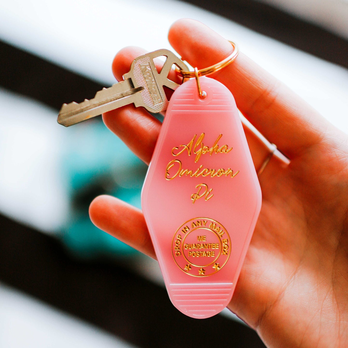 Theta Phi Alpha Motel Keychain