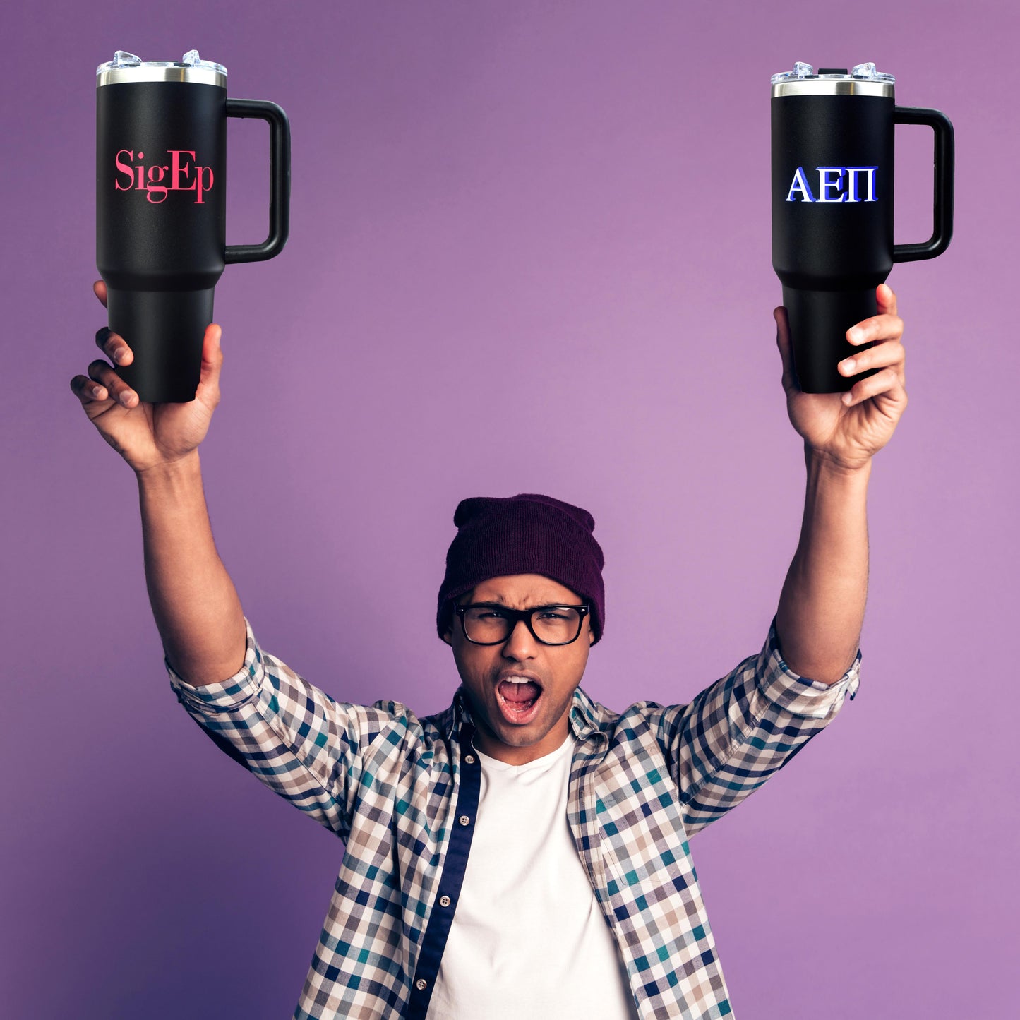 Phi Gamma Delta Fraternity 40oz Stainless Steel Tumbler with Handle