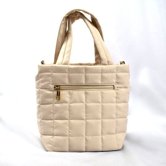 Delta Delta Delta Quilted Tote Bag- Small Crossbody Bag with Greek Letters