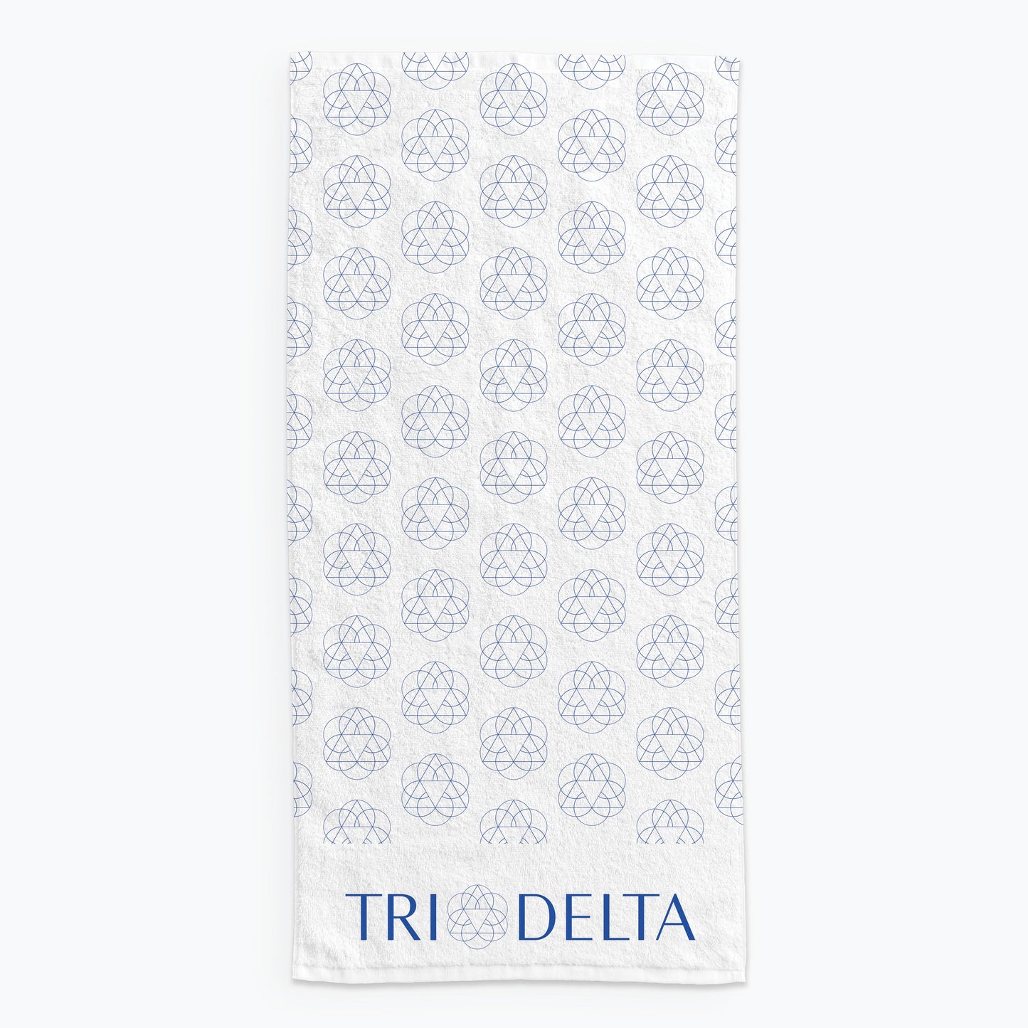 Delta Delta Delta Beach Towel- Lightweight Brand Design