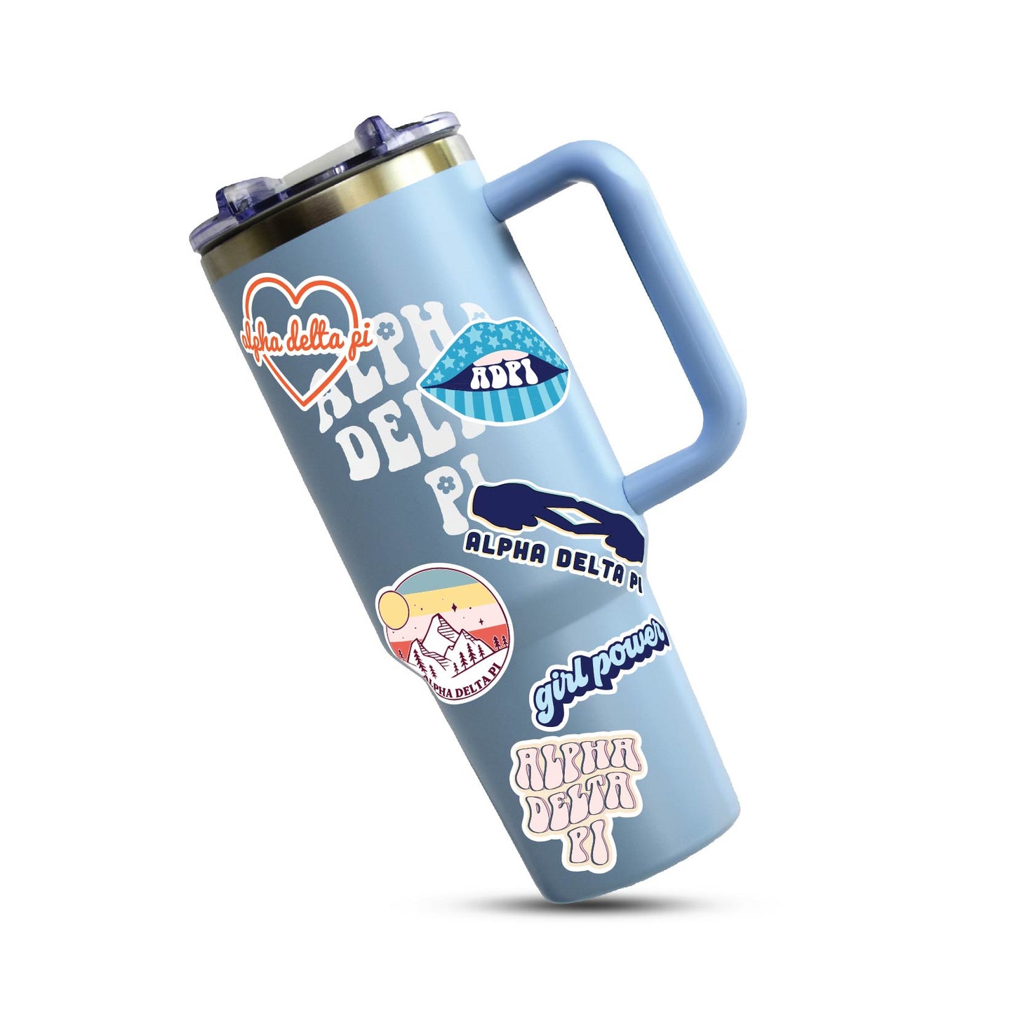 Alpha Delta Pi Girl Power Sticker Sheet