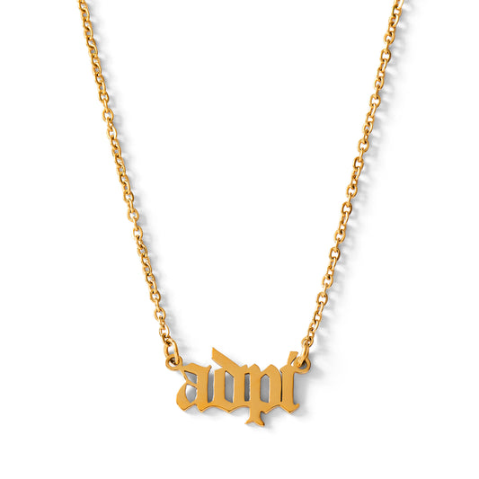 Alpha Delta Pi Old English Style Sorority Necklace