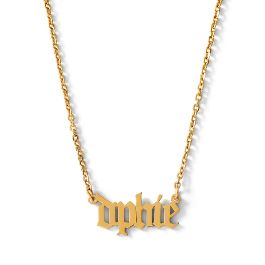 Delta Phi Epsilon Old English Style Sorority Necklace