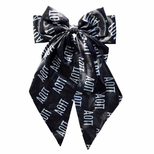 Alpha Omicron Pi Greek Letters Hair Bow