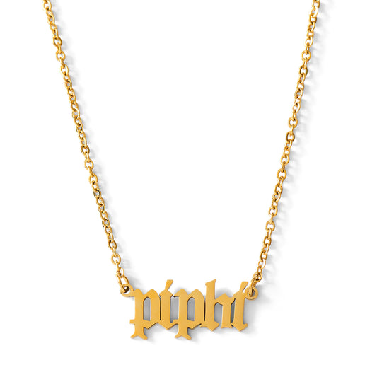 Pi Beta Phi Old English Style Sorority Necklace