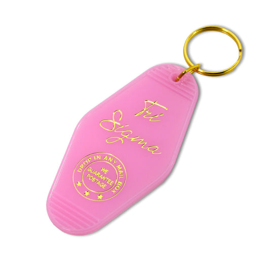 Tri Sigma Motel Keychain