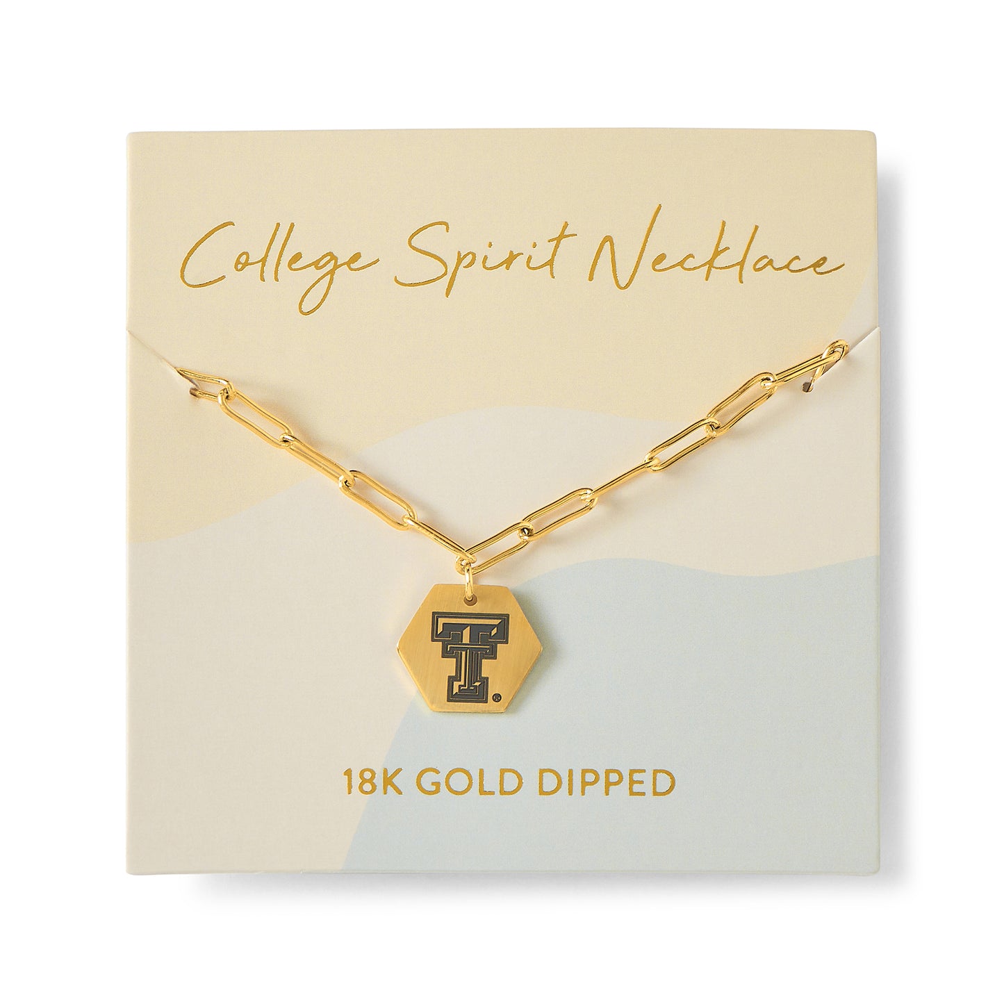 Texas Tech University Paperclip Necklace