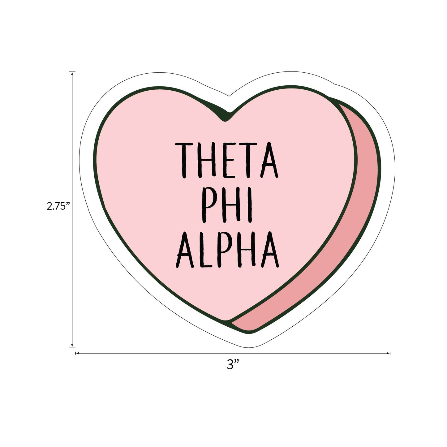 Theta Phi Alpha- Sticker Sheet- Love Theme