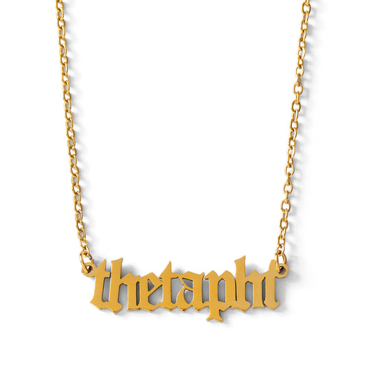 Theta Phi Alpha Old English Style Sorority Necklace