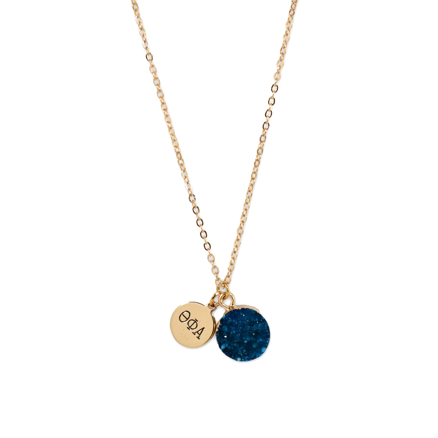 Theta Phi Alpha Sisterhood Druzy Necklace