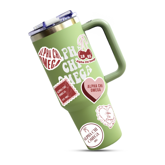 Alpha Chi Omega Sticker Sheet- Teddy Bears and Sisterhood Love Theme