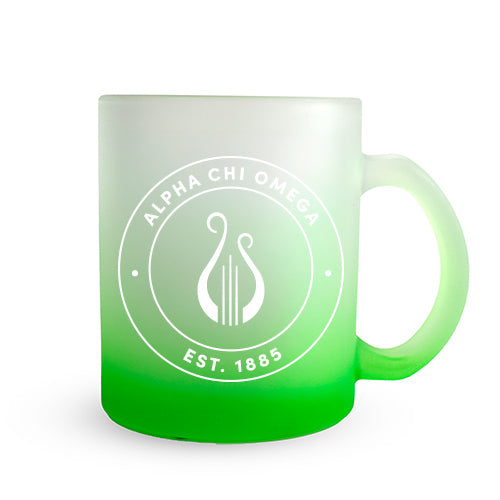 Alpha Chi Omega Mug - Ombre Glass