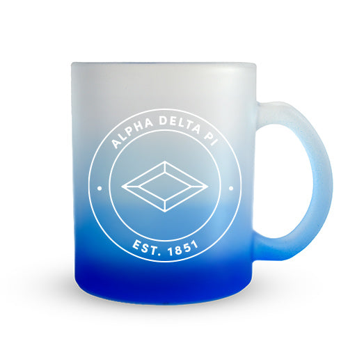 Alpha Delta Pi Mug - Ombre Glass