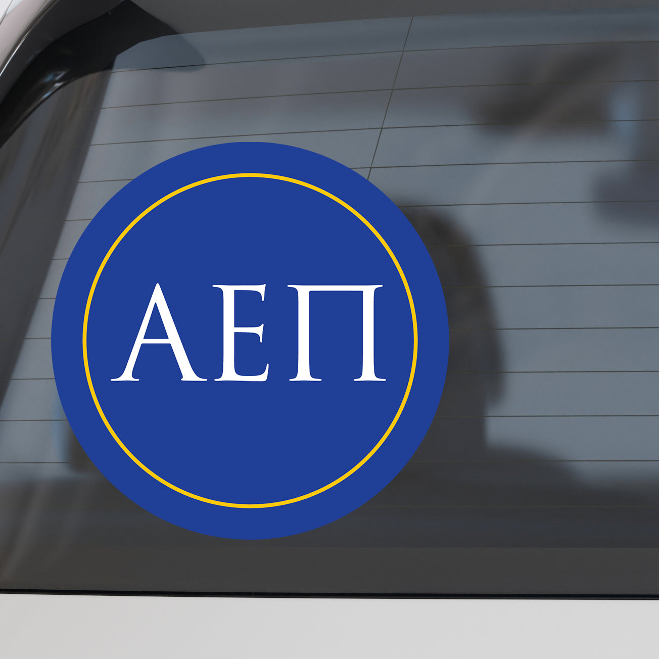 Alpha Epsilon Pi Fraternity Car Decal Sticker- Full Color Circle Logo