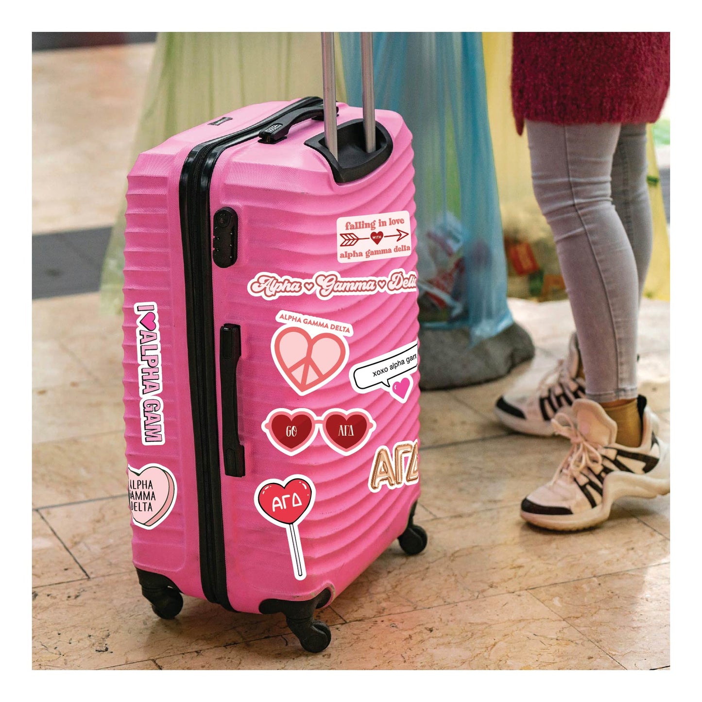 Alpha Gamma Delta- Sticker Sheet- Love Theme