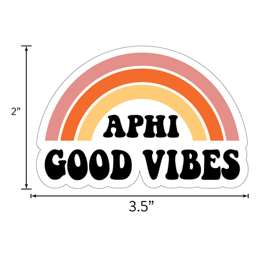 Alpha Phi <br> Retro Sticker Sheet