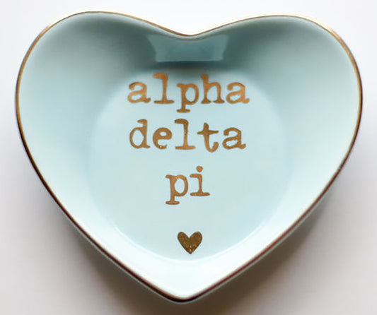 Alpha Delta Pi Ceramic Ring Dish