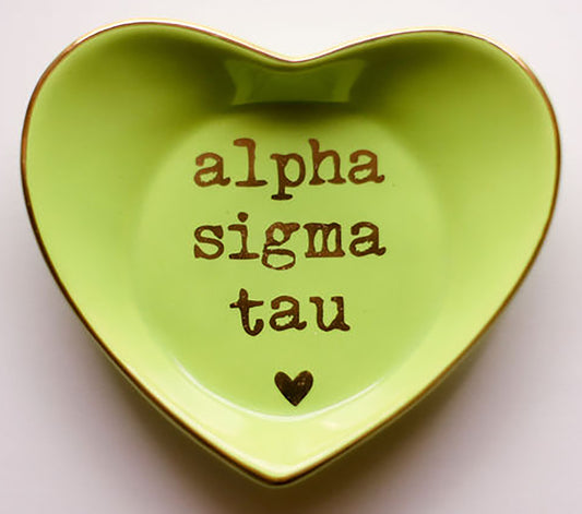 Alpha Sigma Tau Ceramic Ring Dish