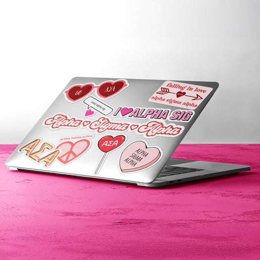 Alpha Sigma Alpha- Sticker Sheet- Love Theme