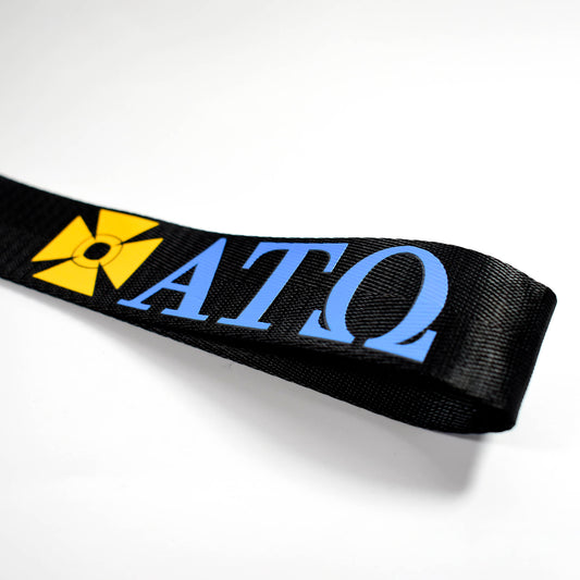 Alpha Tau Omega Fraternity Keychain- Hands-Free Lanyard Style