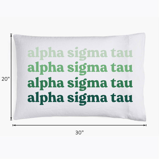 Chi Omega Cotton Pillowcase