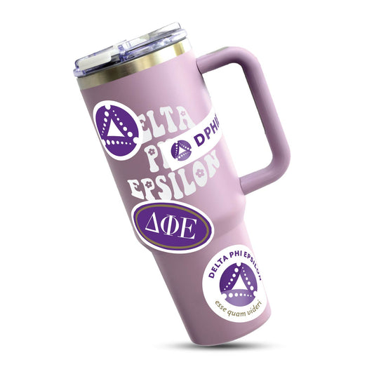 Delta Phi Epsilon Sorority Brand Focus Sticker Sheet