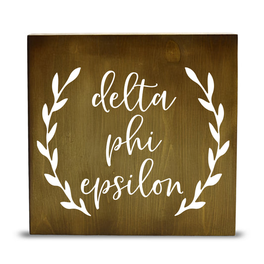 Delta Phi Epsilon Wooden Wall Art