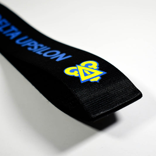 Delta Upsilon Fraternity Keychain- Hands-Free Lanyard Style