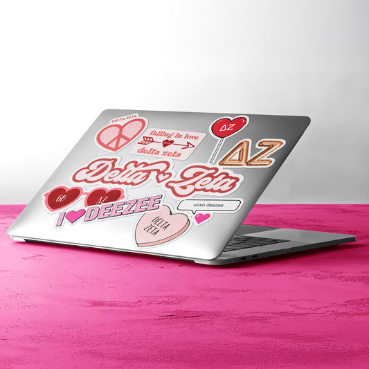 Delta Zeta- Sticker Sheet- Love Theme