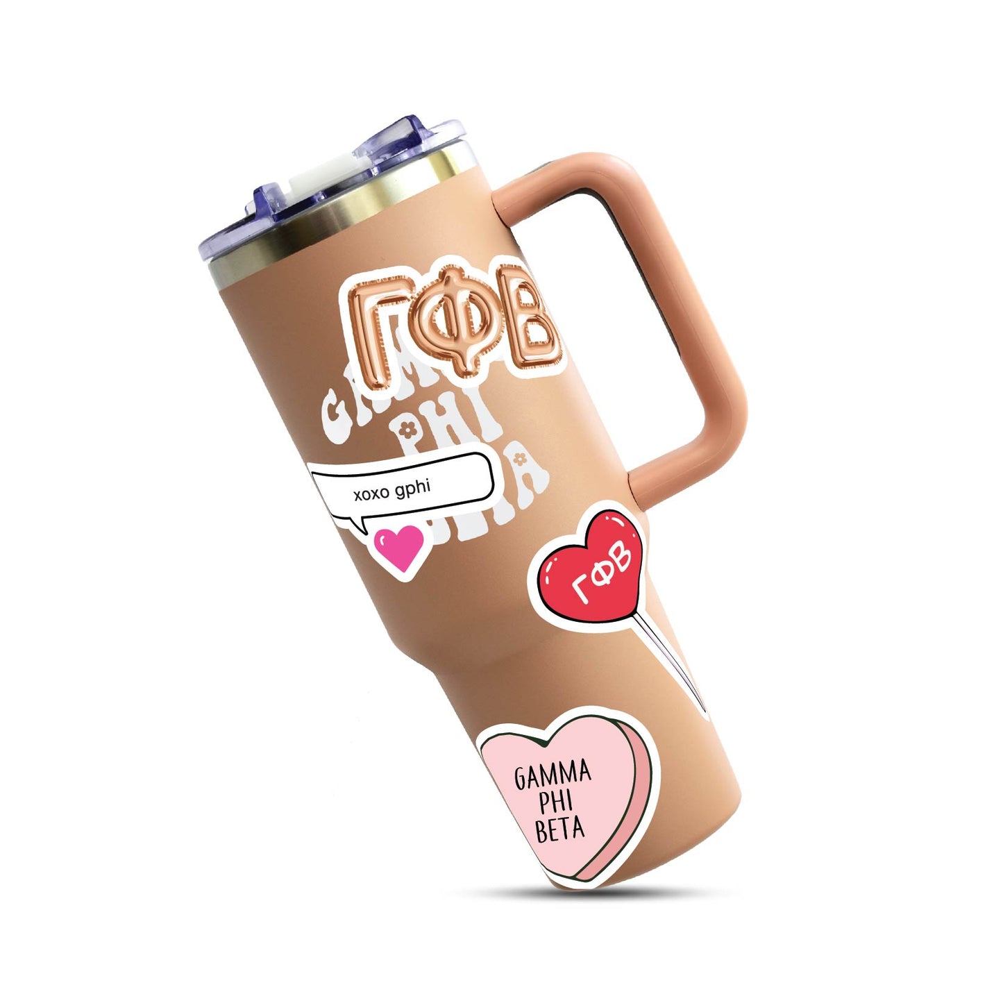 Gamma Phi Beta- Sticker Sheet- Love Theme