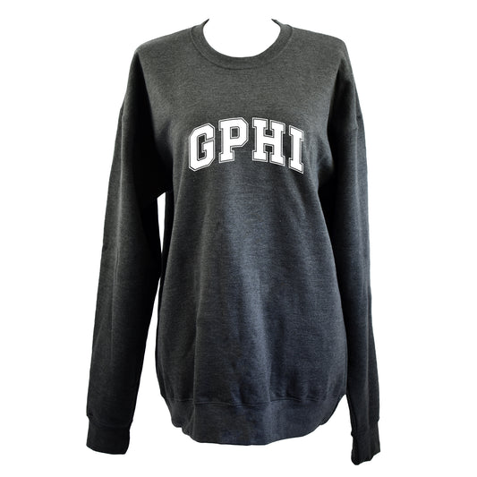 Gamma Phi Beta Sweatshirt- Crewneck Varsity Letters Design