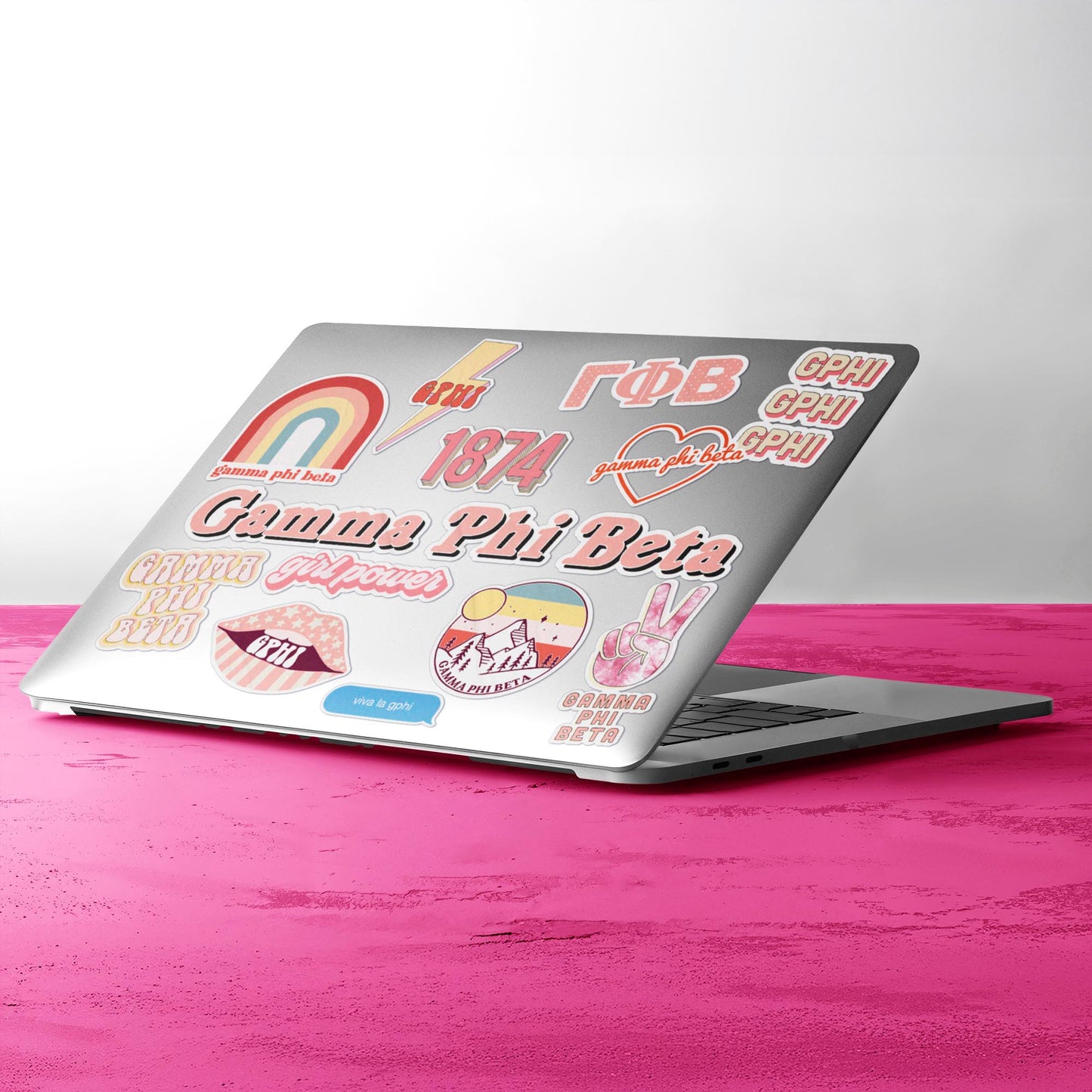 Gamma Phi Beta Girl Power Sticker Sheet