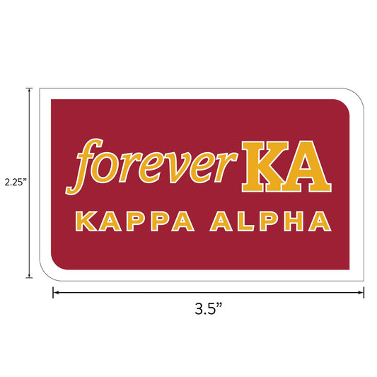 Kappa Alpha Fraternity Sticker Sheet- Brand Focus