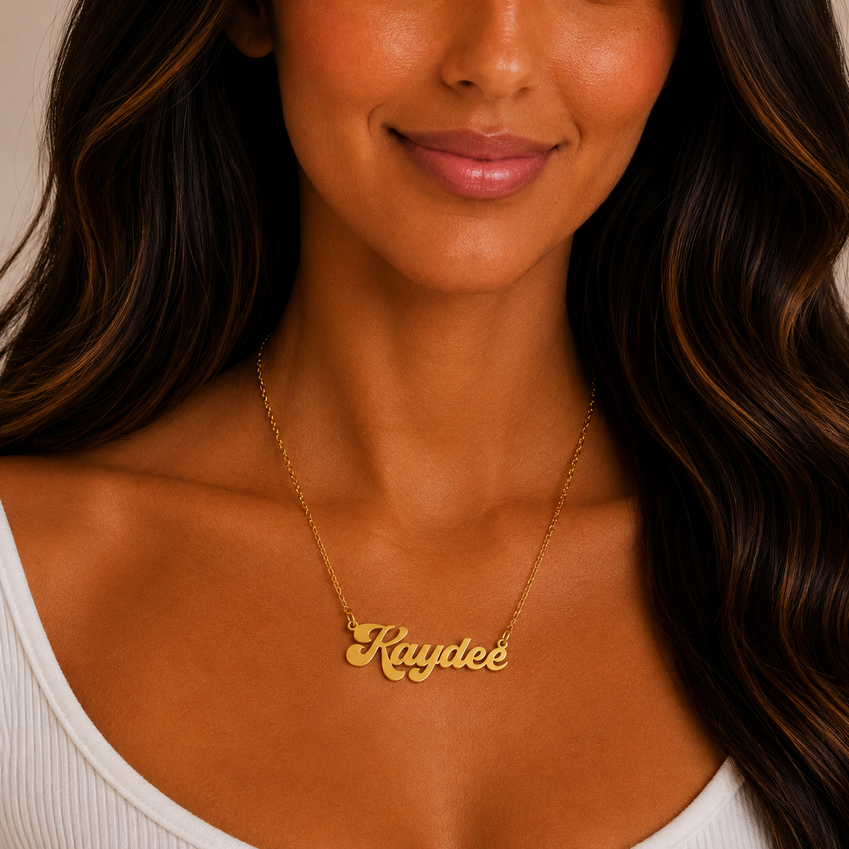 Kappa Delta Retro Design Necklace