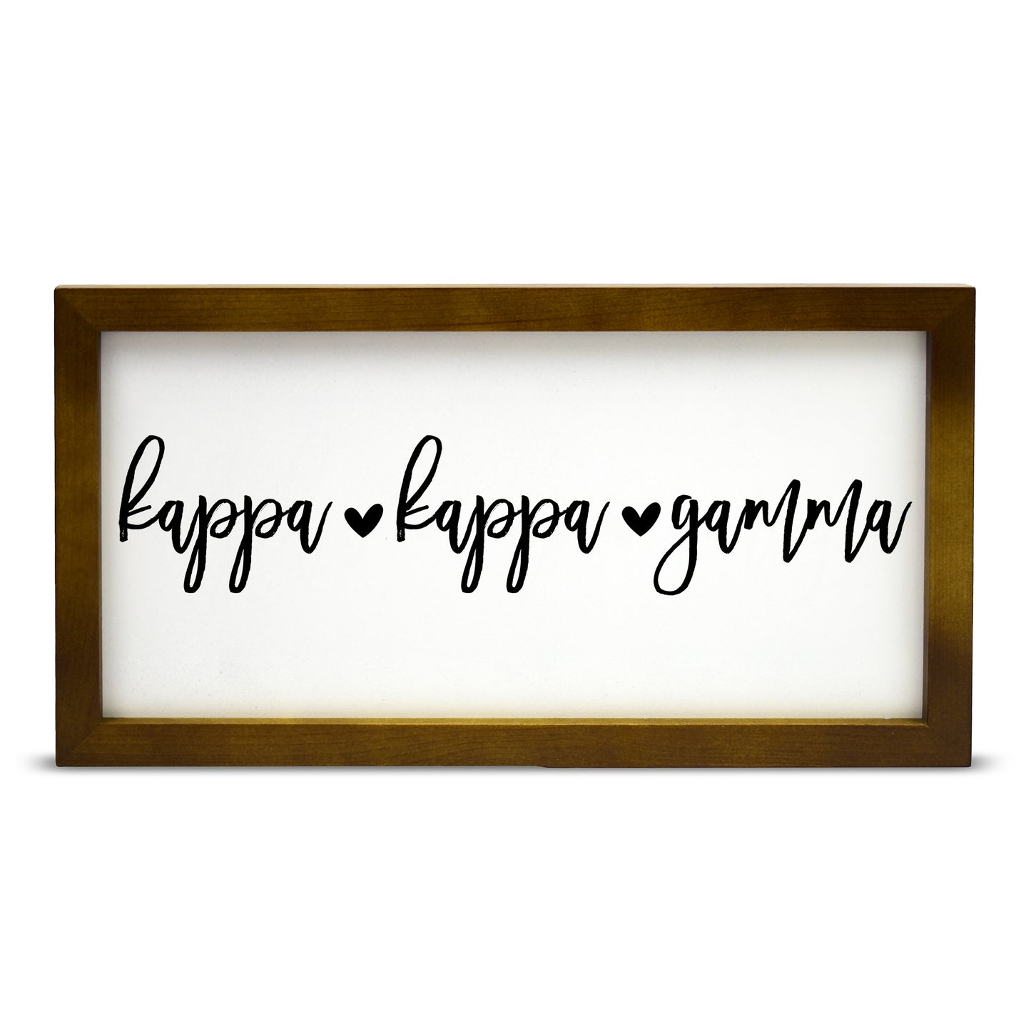 Kappa Kappa Gamma Script Wooden Sign