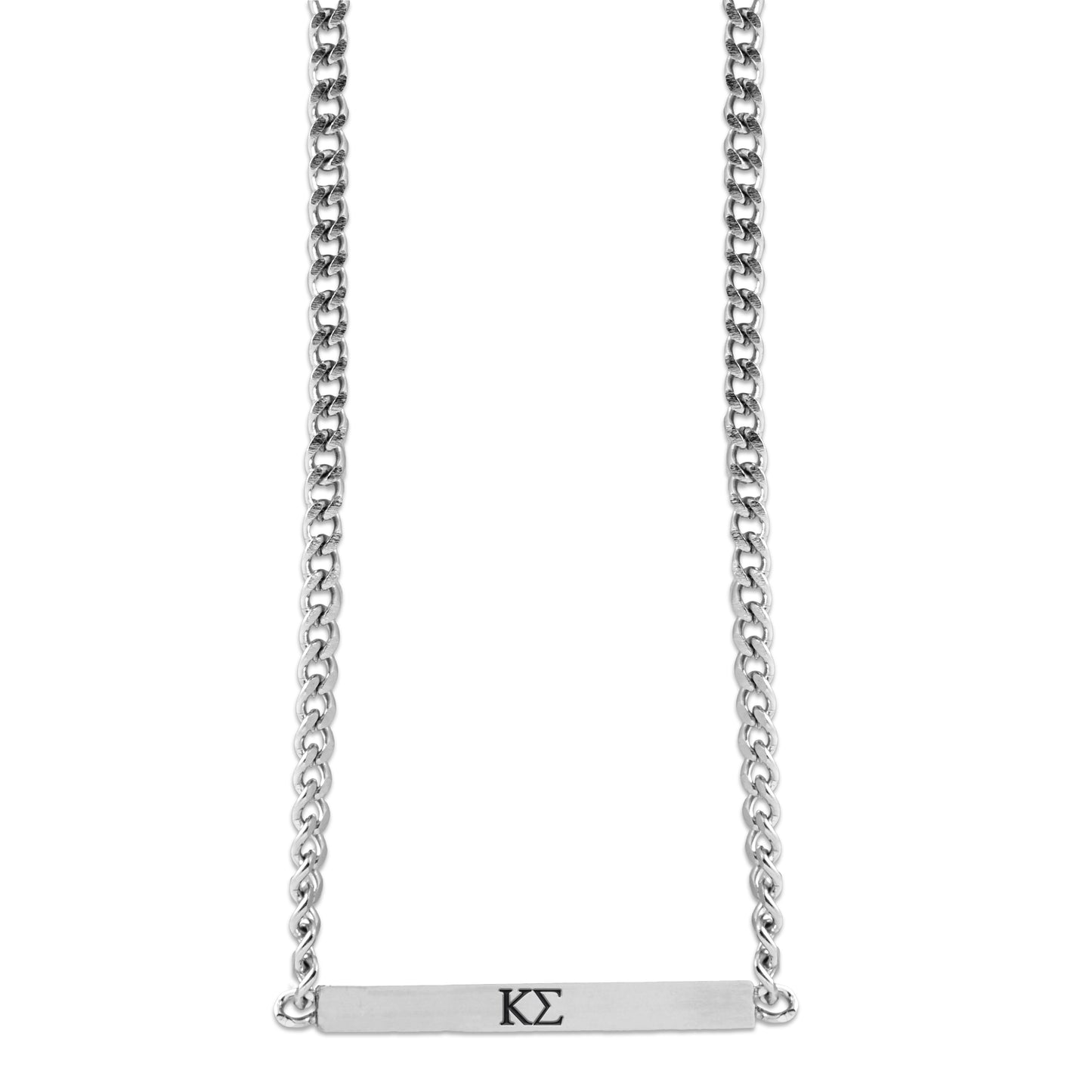 Kappa Sigma Fraternity Necklace- Greek Letters Pendant