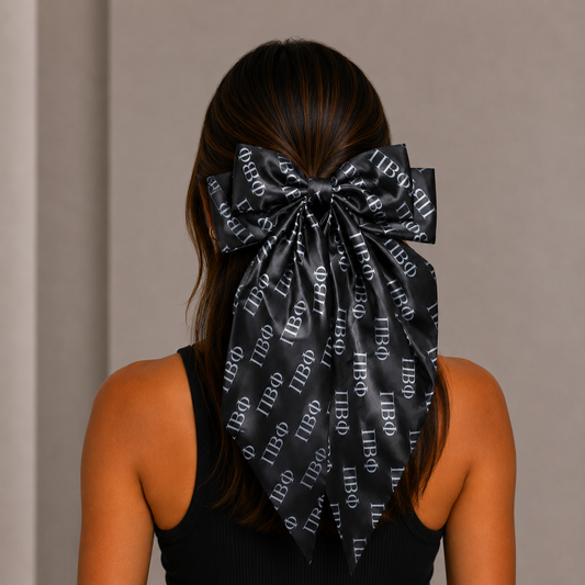 Pi Beta Phi Greek Letters Hair Bow