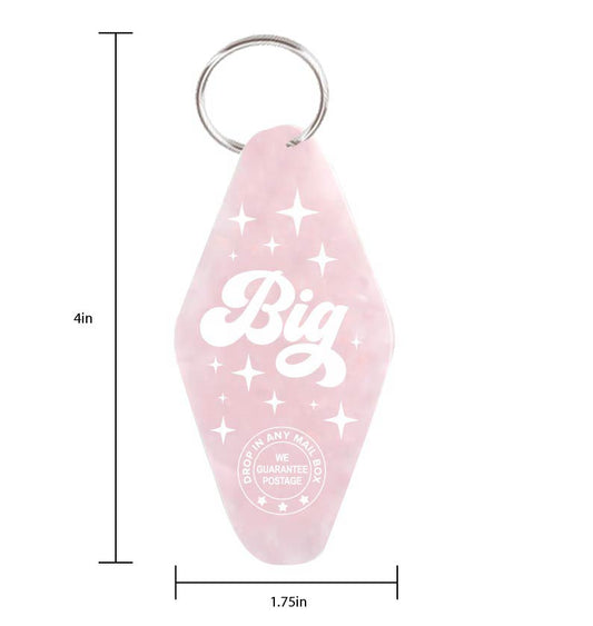 Big - Vintage Motel Keychain - Pink