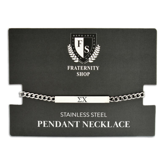 Sigma Chi Fraternity Necklace- Greek Letters Pendant