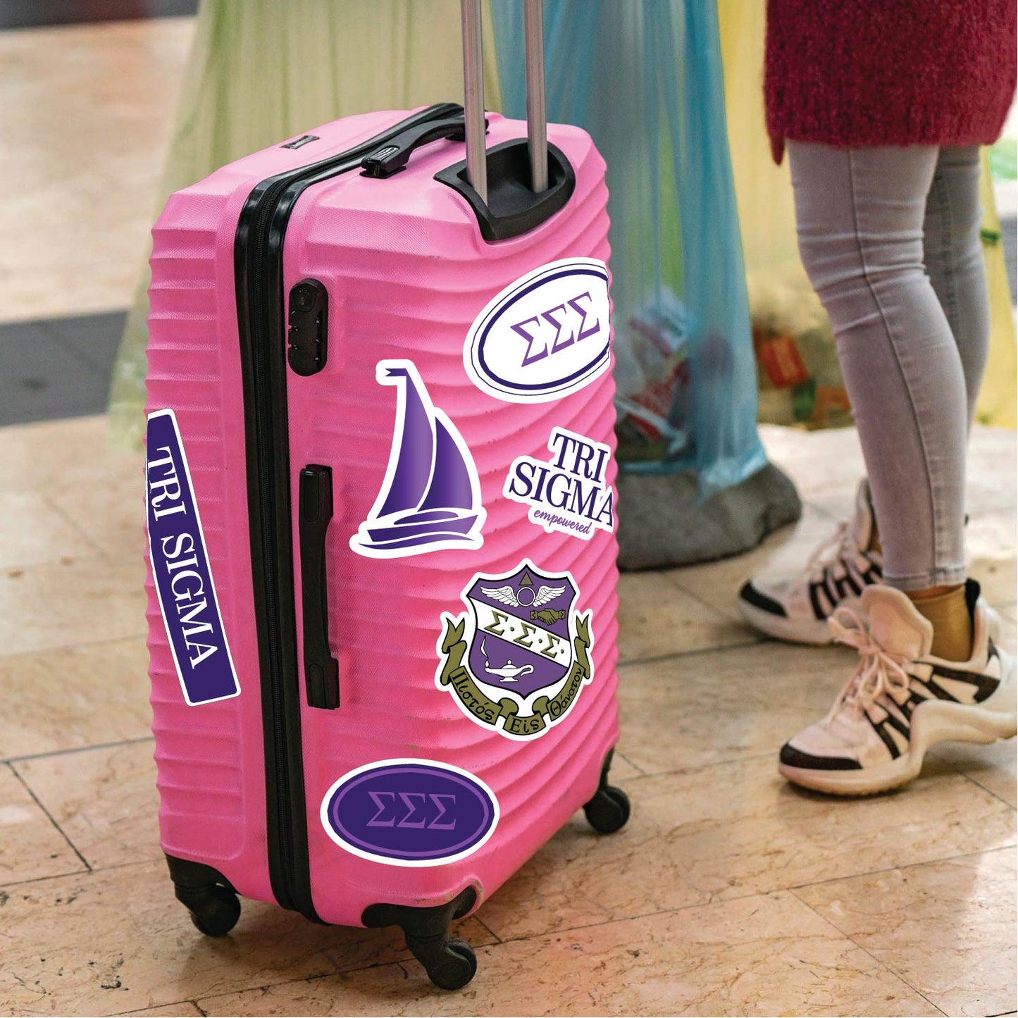 Tri Sigma Sorority Sticker Sheet- Brand Focus