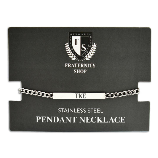 Tau Kappa Epsilon Fraternity Necklace- Greek Letters Pendant