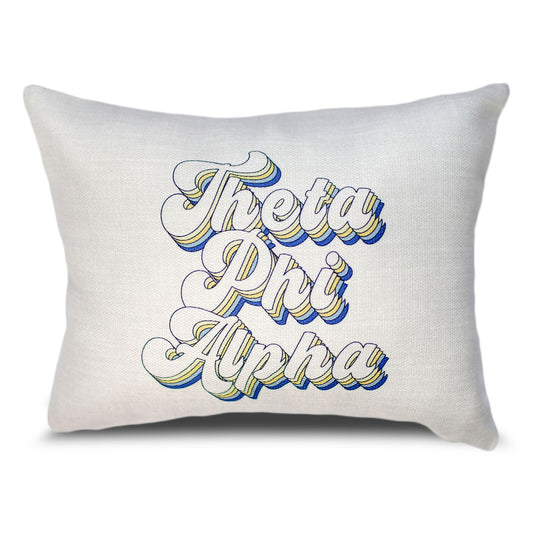 Theta Phi Alpha Retro Throw Pillow