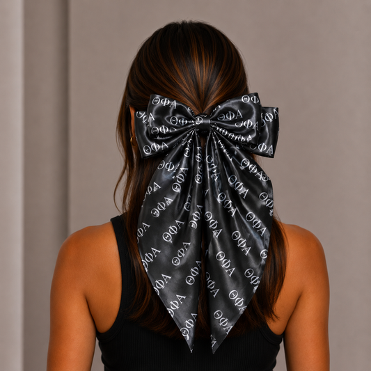 Theta Phi Alpha Greek Letters Hair Bow