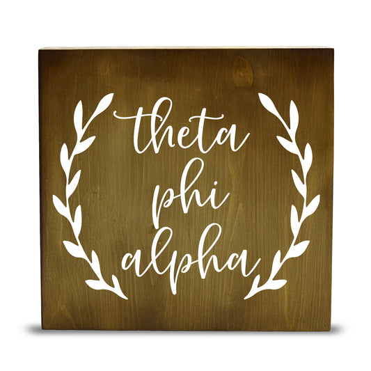 Theta Phi Alpha Wooden Wall Art
