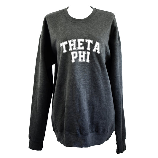 Theta Phi Alpha Sweatshirt- Crewneck Varsity Letters Design