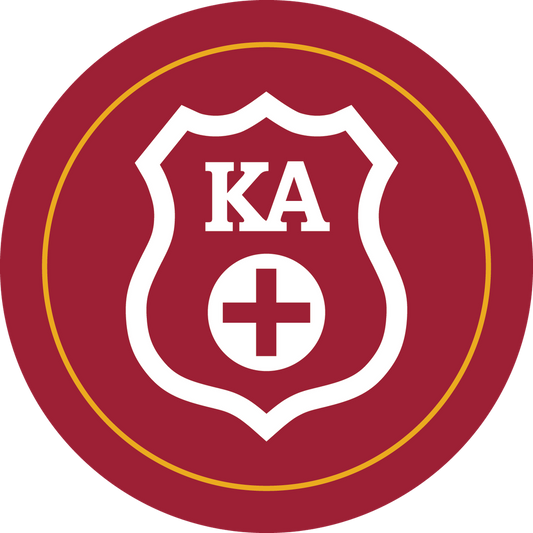 Kappa Alpha Order Fraternity Car Decal Sticker- Full Color Circle Logo