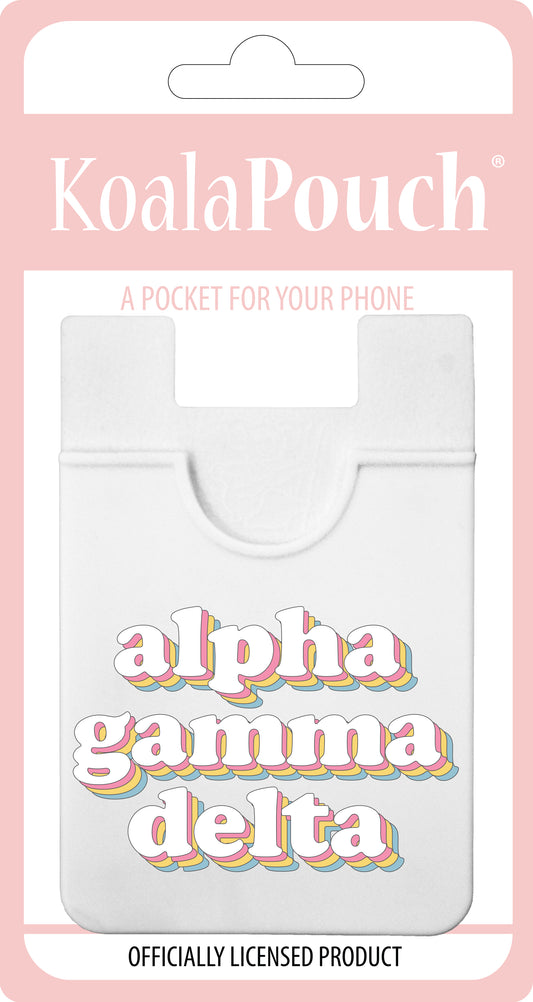 Alpha Gamma Delta Retro Koala Pouch